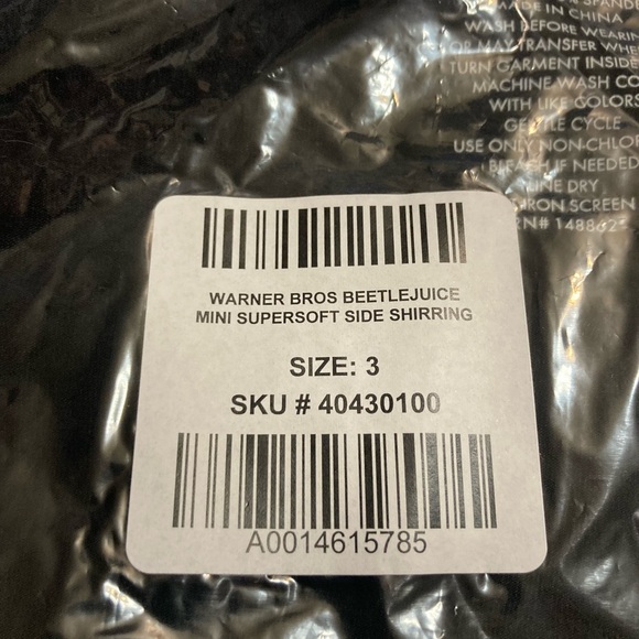 Retired! Beetlejuice mini super soft side shirring dress - Picture 7 of 7